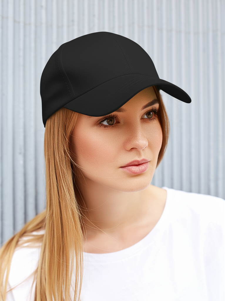 Cappello Visiera Curva 5 Pannelli - Miniatura Black