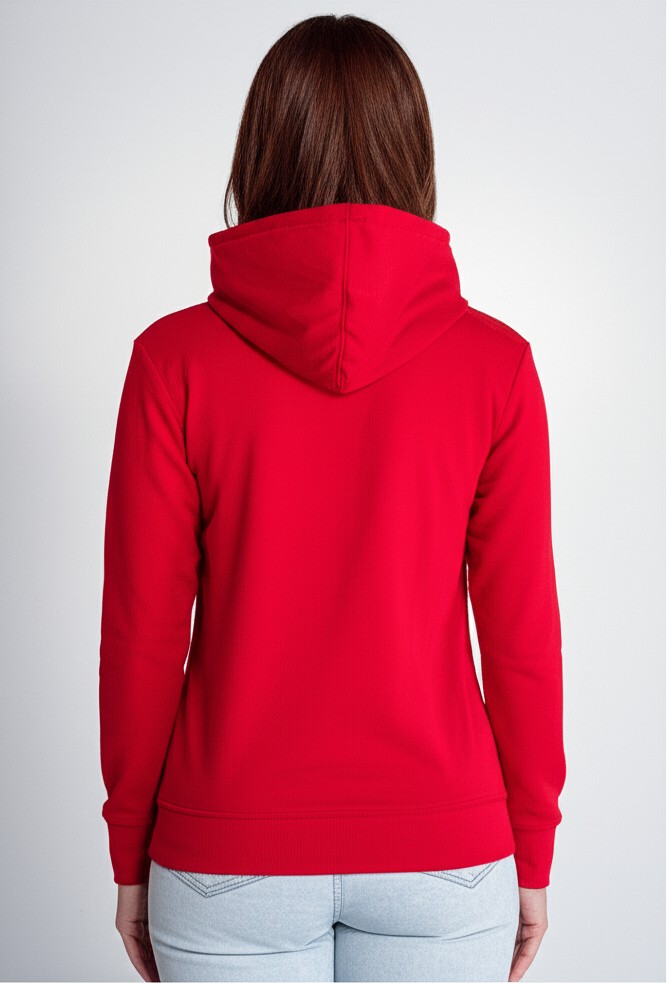 Felpa Donna Cappuccio Zip Leggera - Miniatura 2