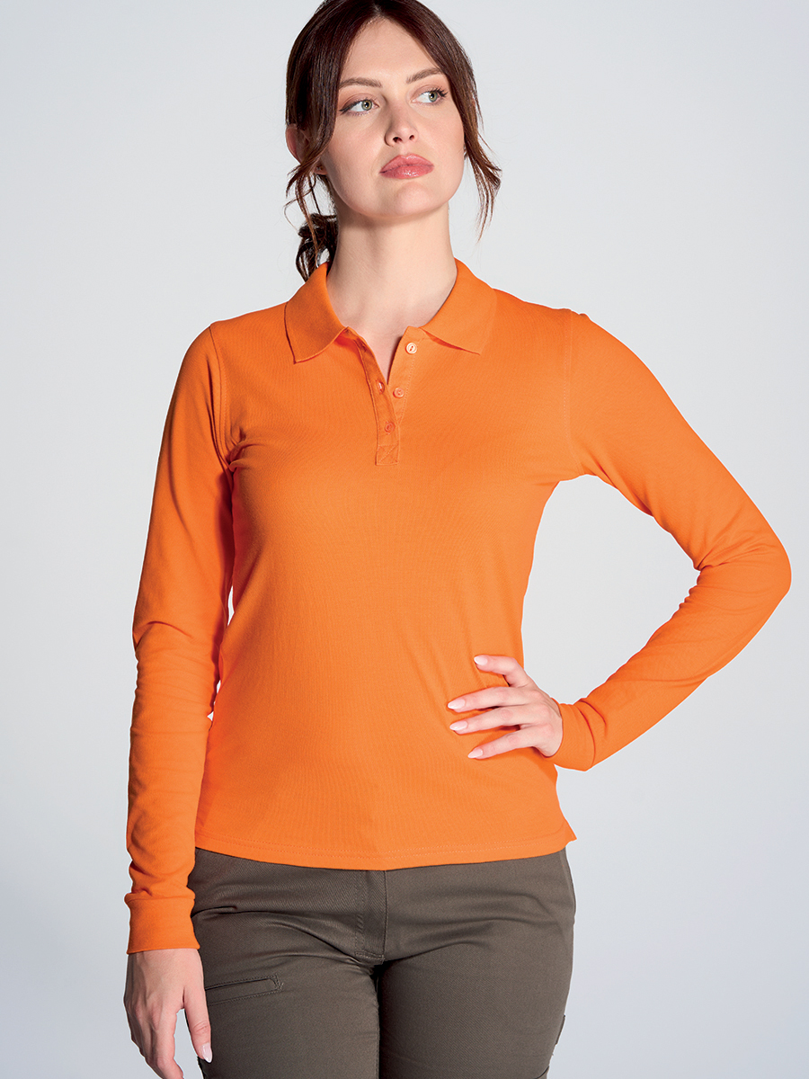 Polo Donna Maniche Lunghe - Miniatura 1