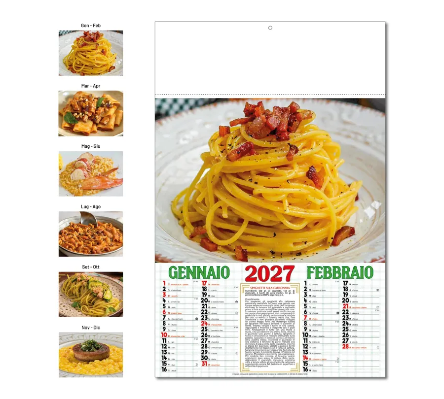 Calendario Primi Piatti