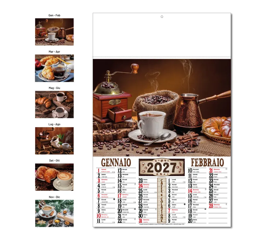 Calendario Caffè e Colazione