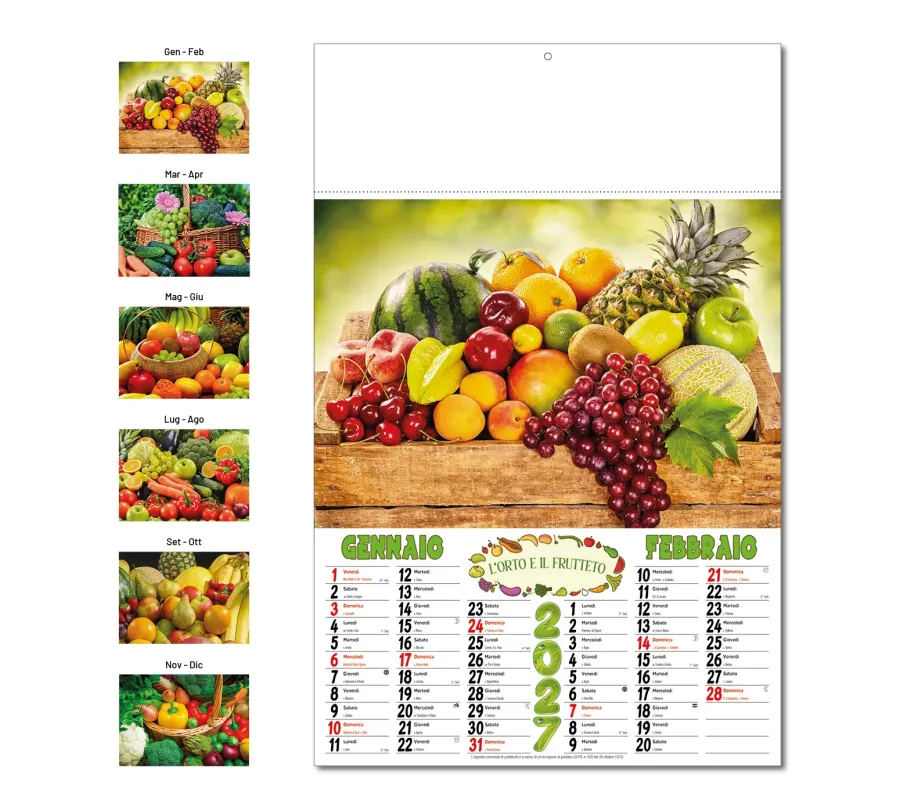 Calendario L'orto e il Frutteto