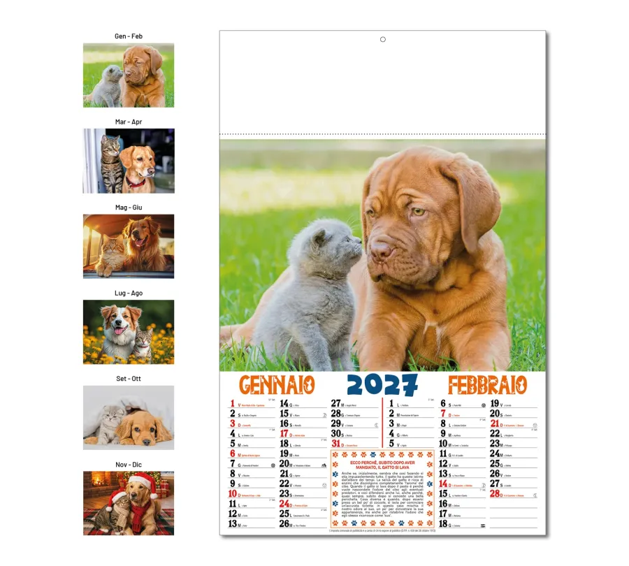 Calendario Cani & Gatti