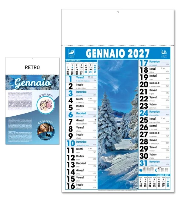 Calendari Illustrati 12 Fogli