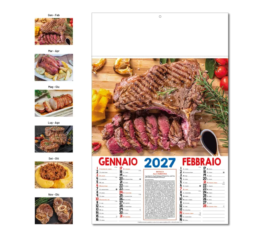 Calendario Gastronomia Carne