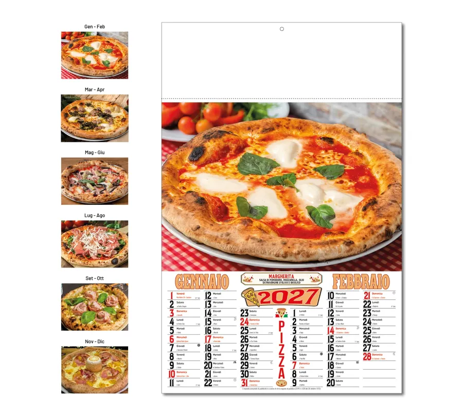 Calendario La Pizza