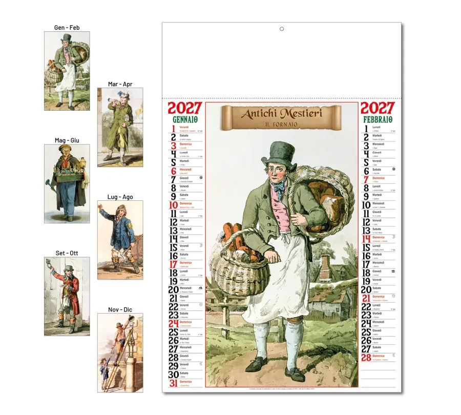 Calendario Antichi Mestieri