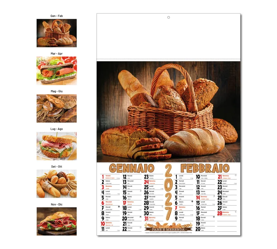 Calendario Pane