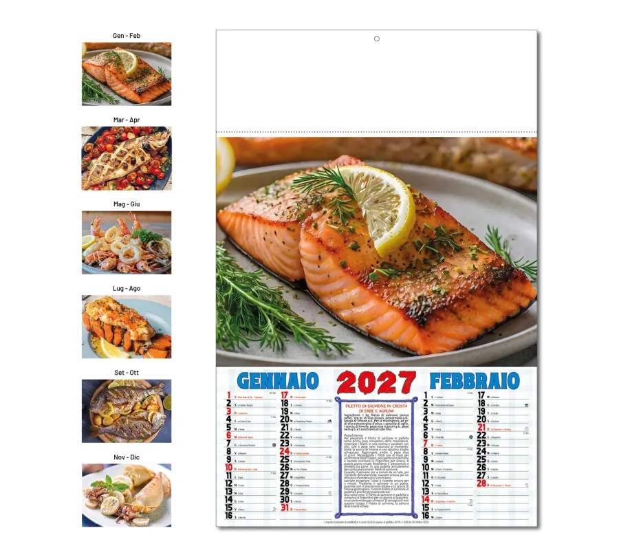 Calendario Gastronomia Pesce