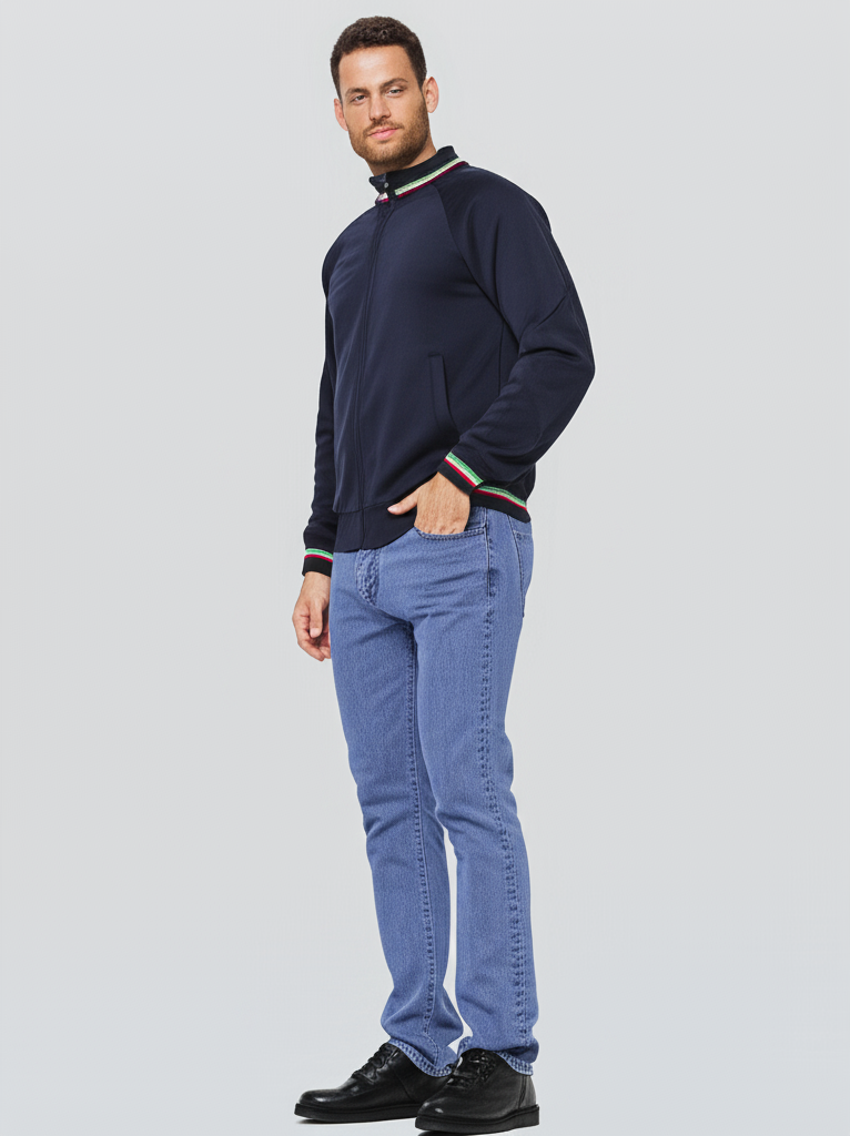 Felpa Unisex Italia Zip