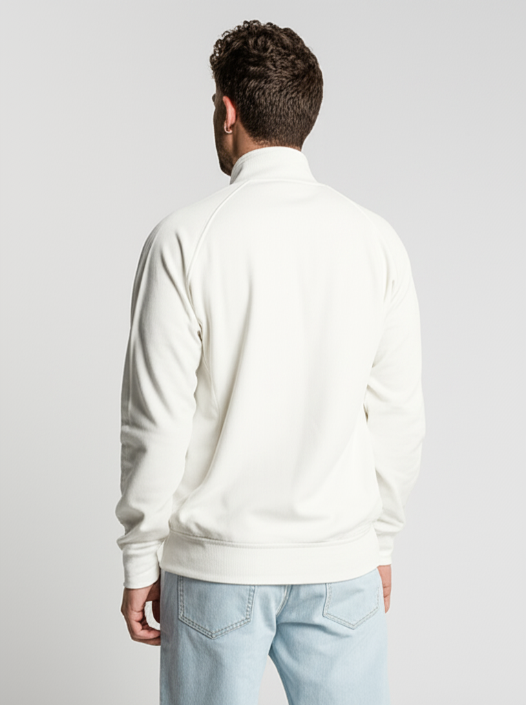 Felpa Unisex Zip Intera Leggera Premium - Miniatura 2