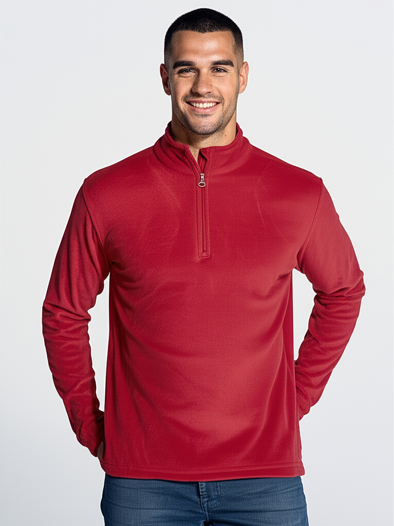 Micropile Unisex Mezza Zip - Miniatura 1