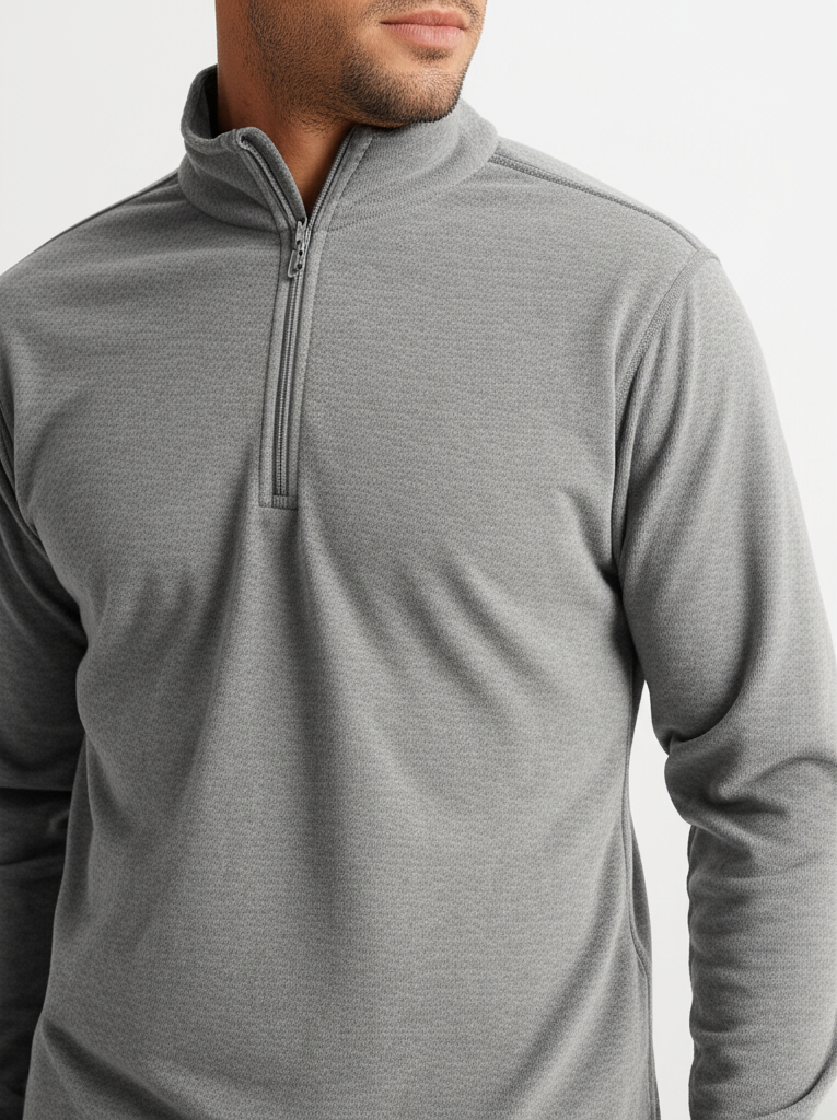 Micropile Unisex Mezza Zip - Miniatura 4