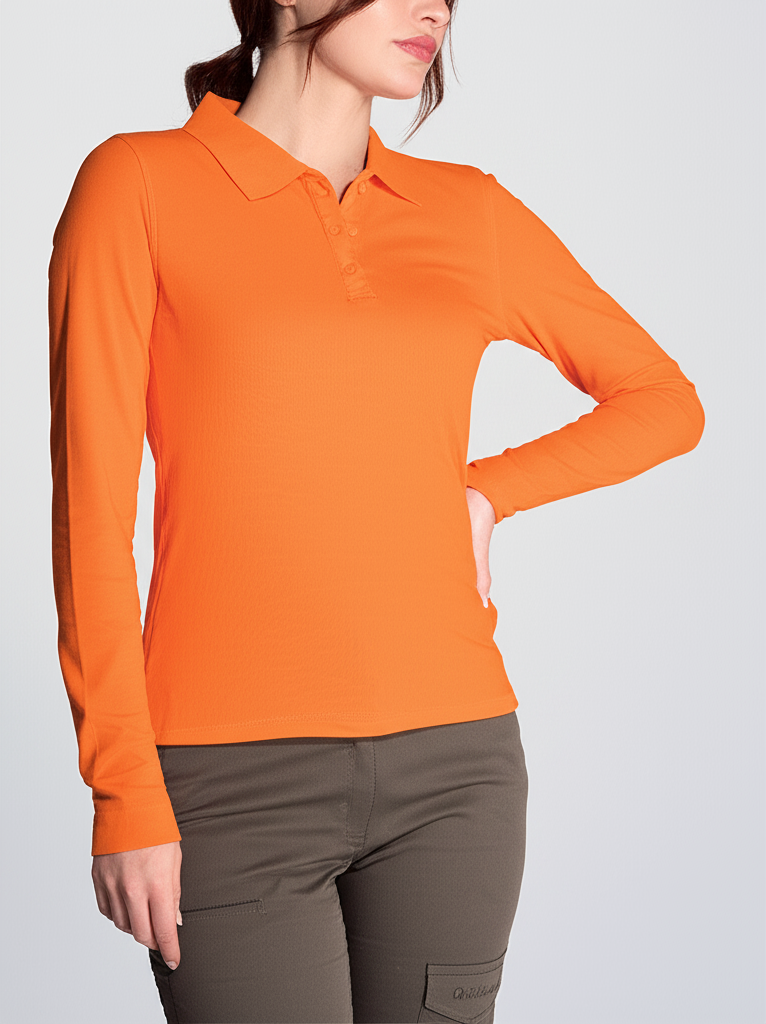 Polo Donna Maniche Lunghe - Miniatura 3