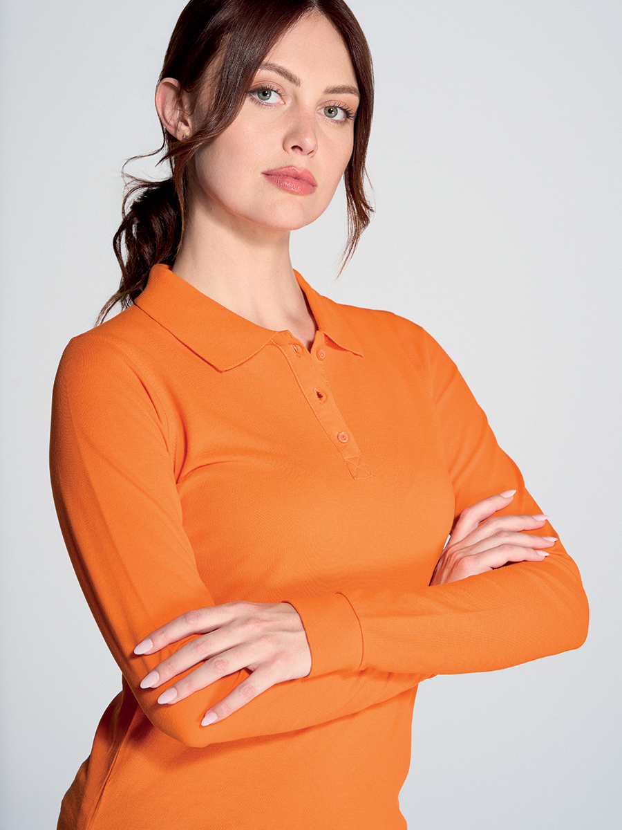 Polo Donna Maniche Lunghe - Miniatura 4