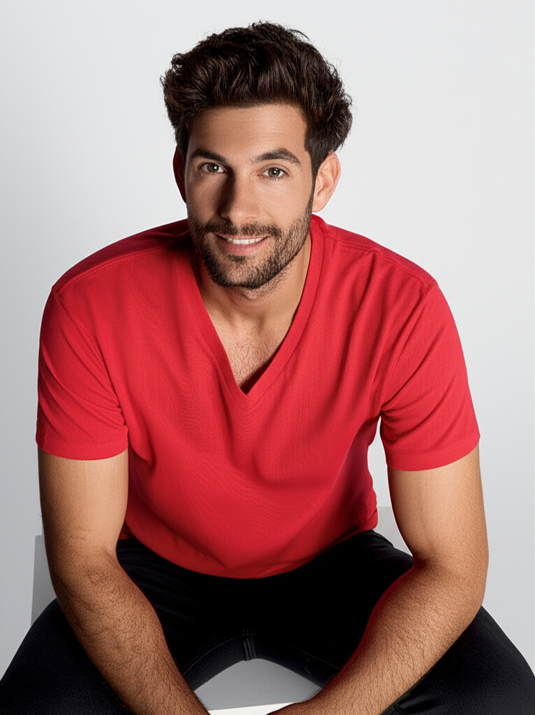 T-shirt V-neck - Miniatura 4