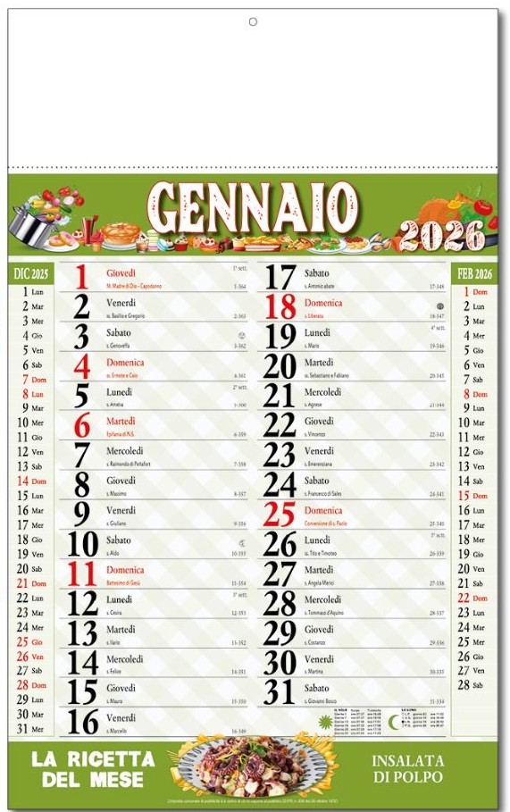 Calendario Gastronomia - Miniatura 2