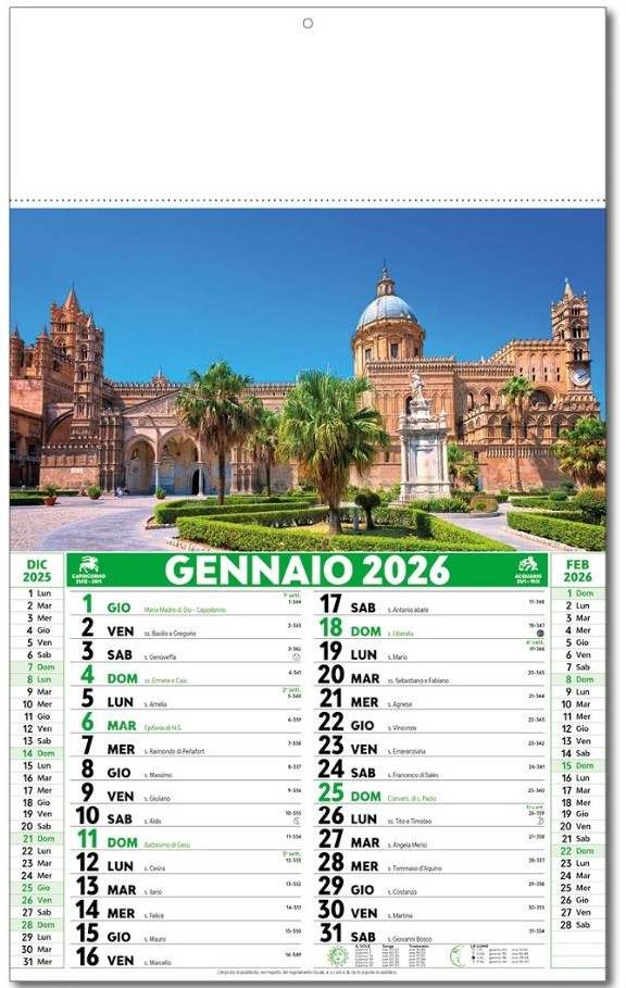 Calendario Città Italiane - Vista Principale