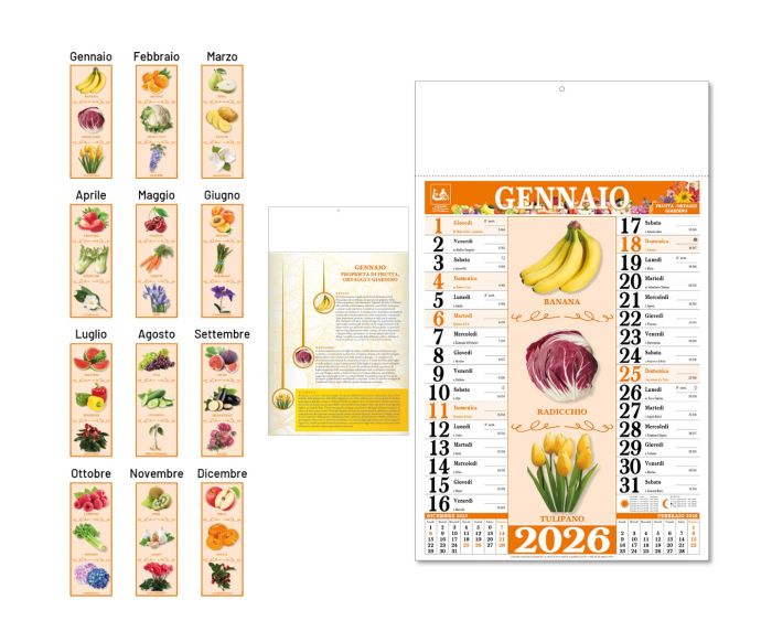 Calendario Frutta, Ortaggi e Giardino - Vista Principale