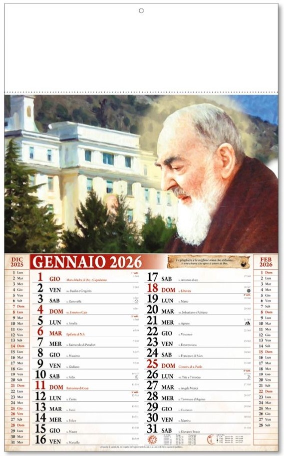 Calendario San Pio - Vista Principale