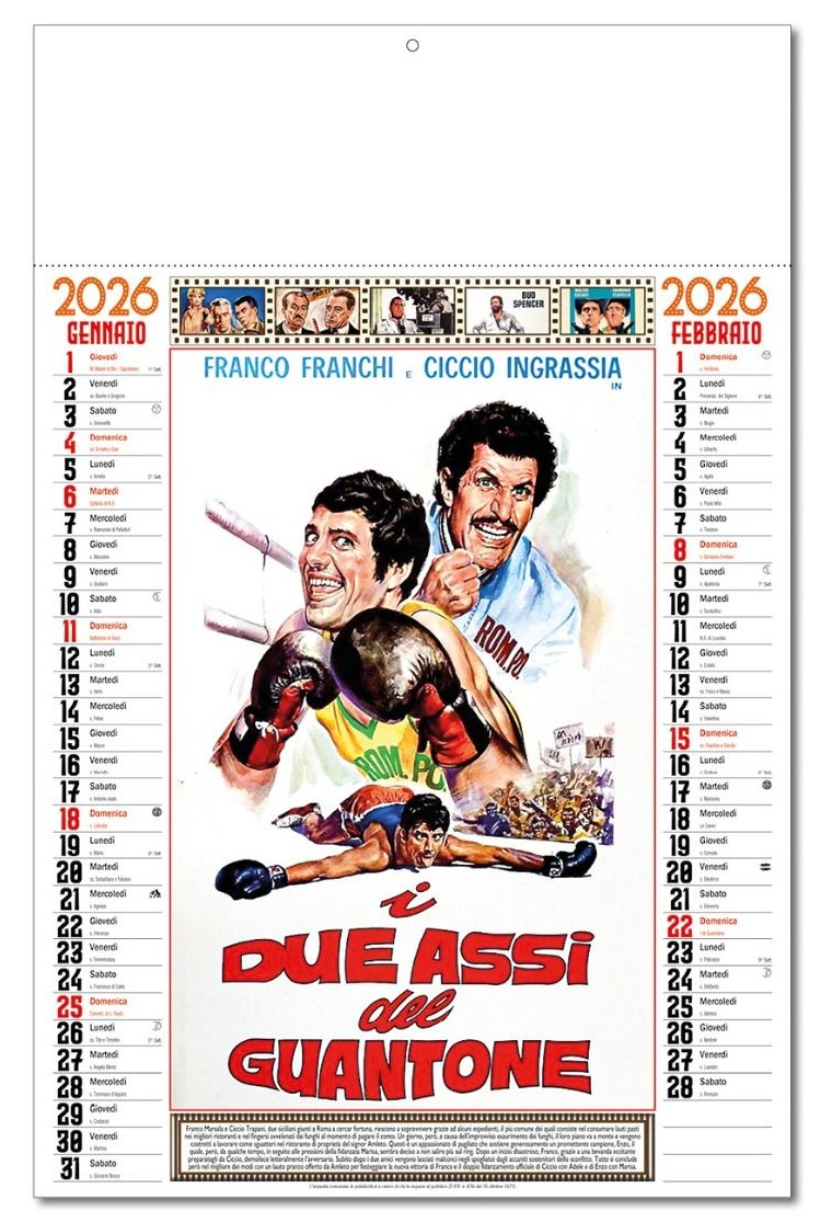 Calendario Cinema - Vista Principale