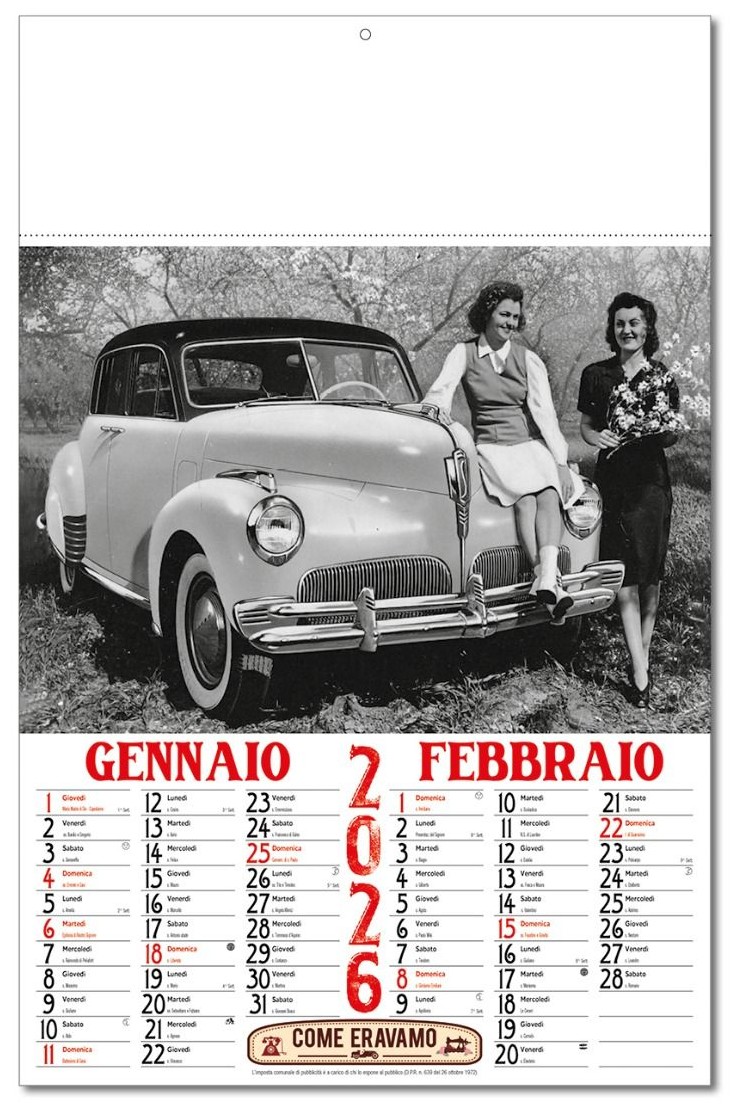 Calendario Come Eravamo - Vista Principale