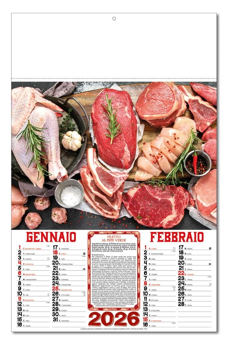 Calendario Dal Macellaio - Vista Principale