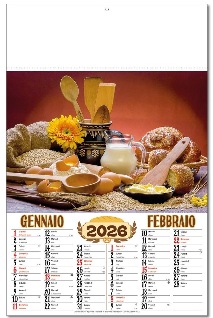 Calendario Pane e Merende - Vista Principale
