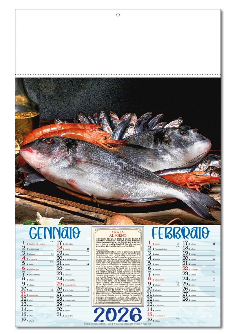 Calendario Mare in Tavola - Vista Principale