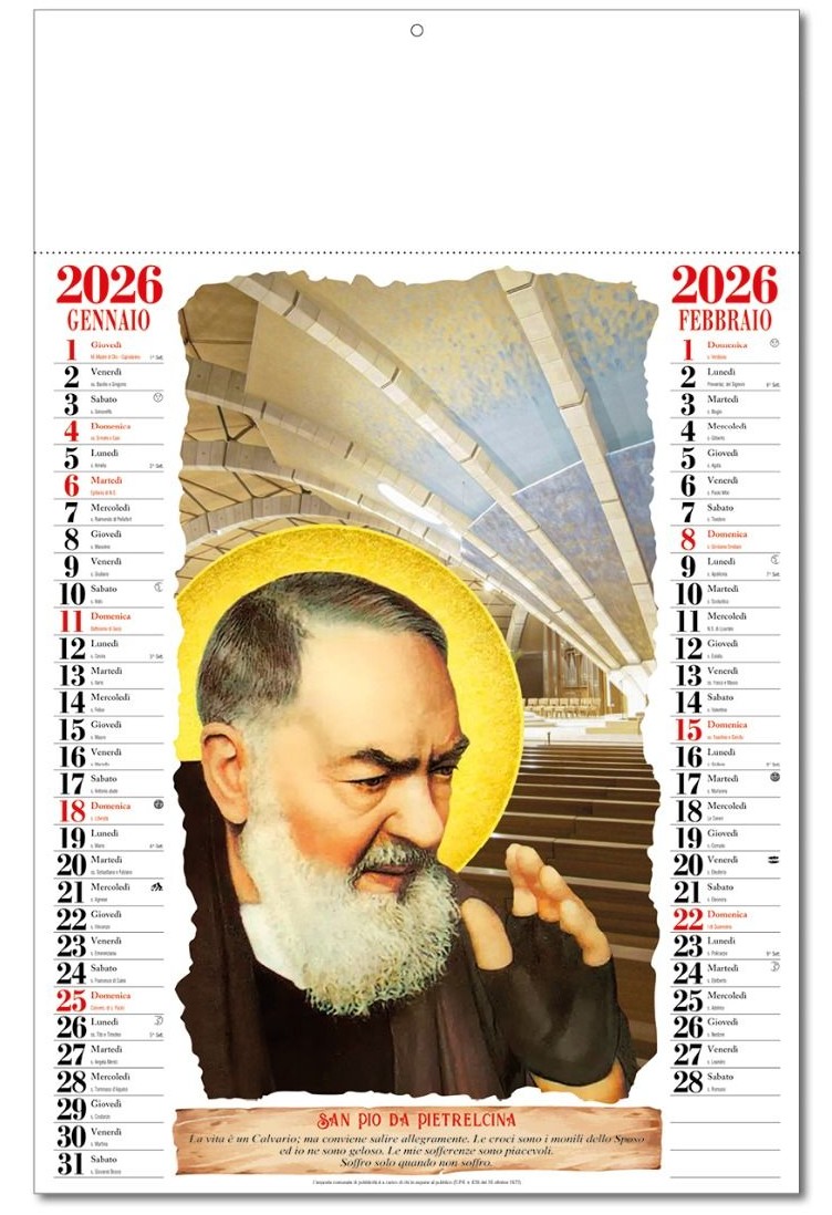 Calendario San Pio - Vista Principale