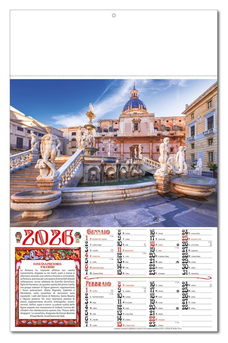 Calendario Sicilia - Vista Principale