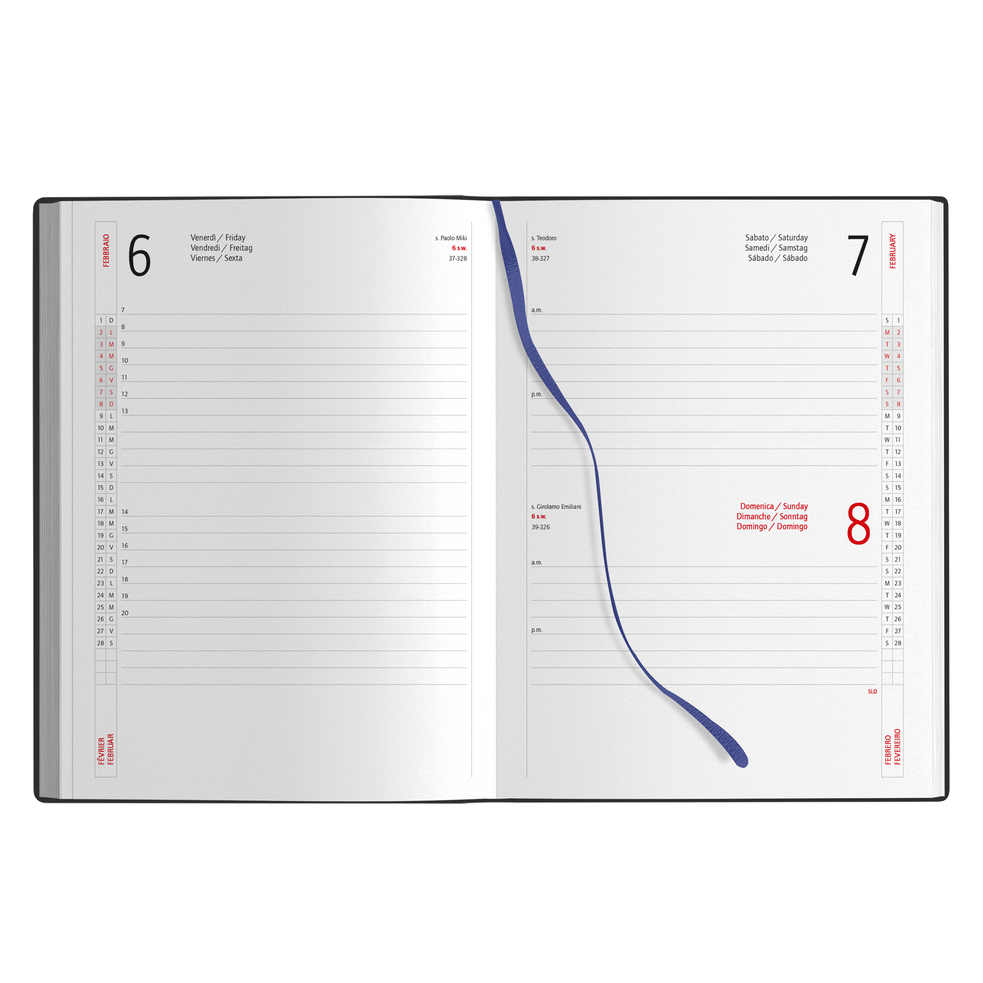 Agenda giornaliera 15x21 personalizzabile