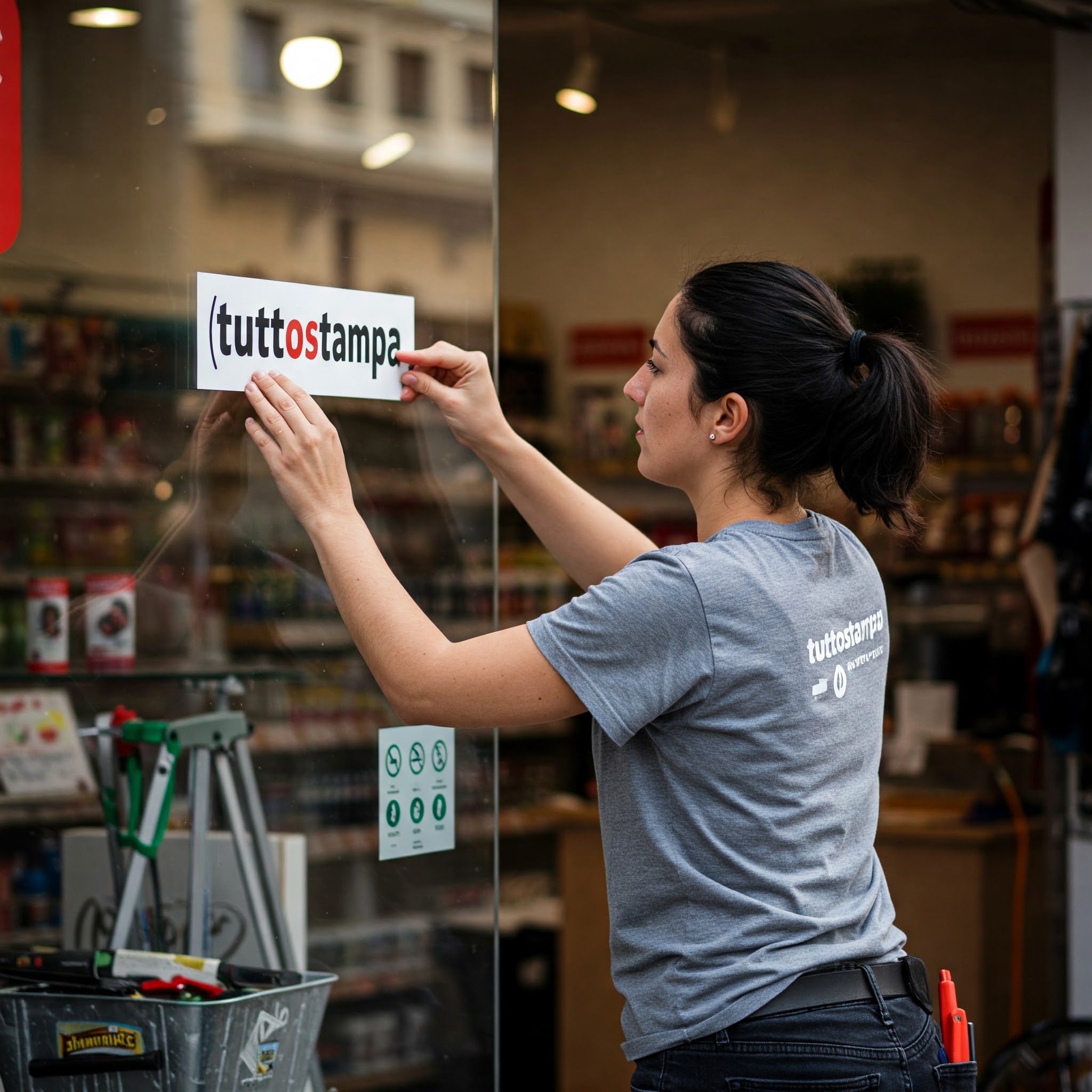 Esempi di Scritte Adesive realizzate da Tuttostampa